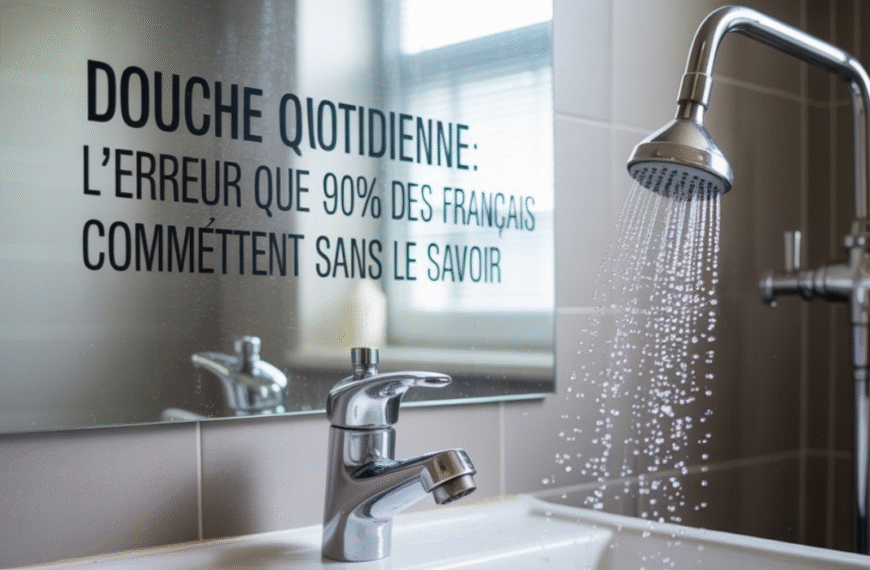 Douche quotidienne : l’erreur que 90% des Français commettent sans le savoir